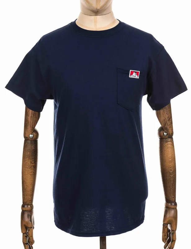 Classic Patch Logo Pocket T-Shirt - Navy
