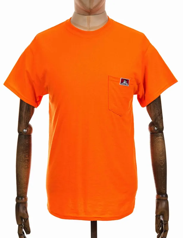 Classic Patch Logo Pocket T-Shirt - Orange