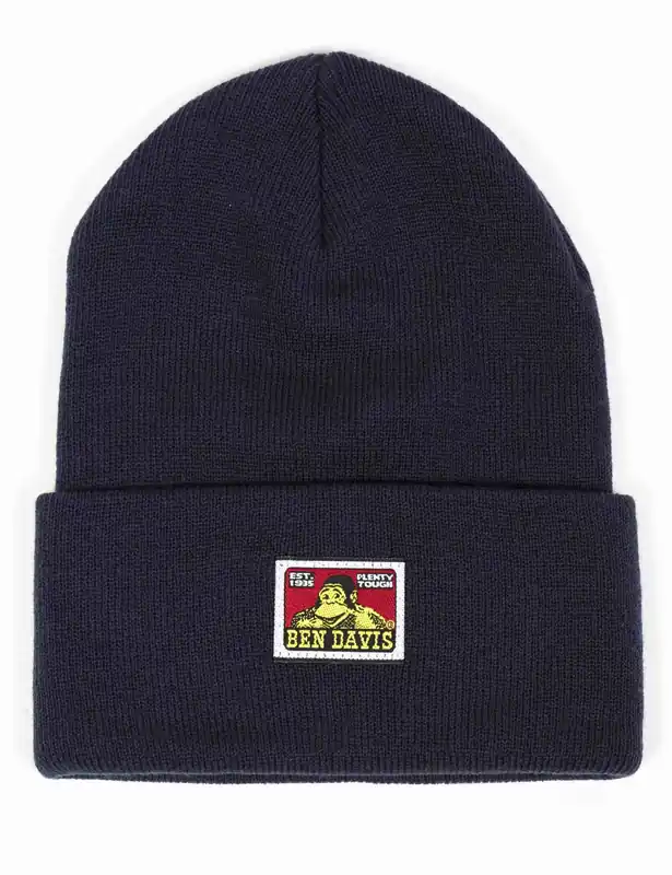 Classic Logo Beanie Hat - Navy