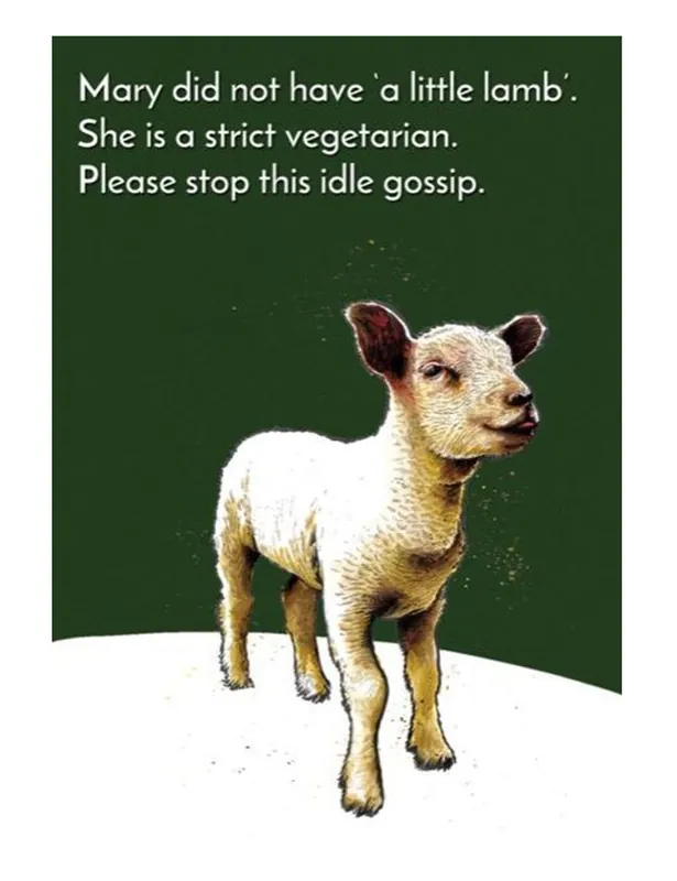 Mary Little Lamb Greeting Cards - Some Nice Ink