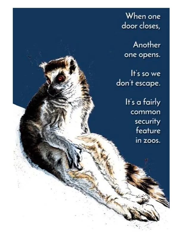Security Lemur Greeting Cards - Some Nice Ink