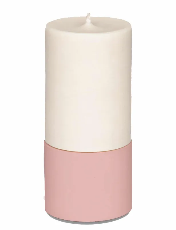 Mid Candle - Blush/Lime