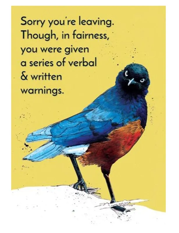 Warning Starling Greeting Cards - Some Nice Ink