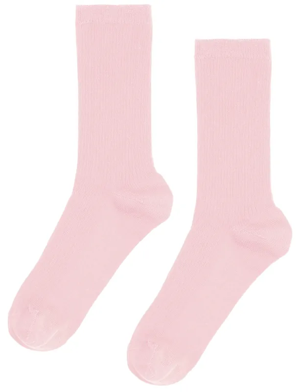 Women's Classic Organic Socks - Faded Pink