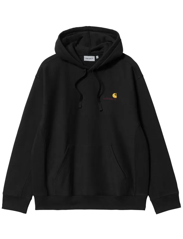American Script Hooded Sweatshirt - Black