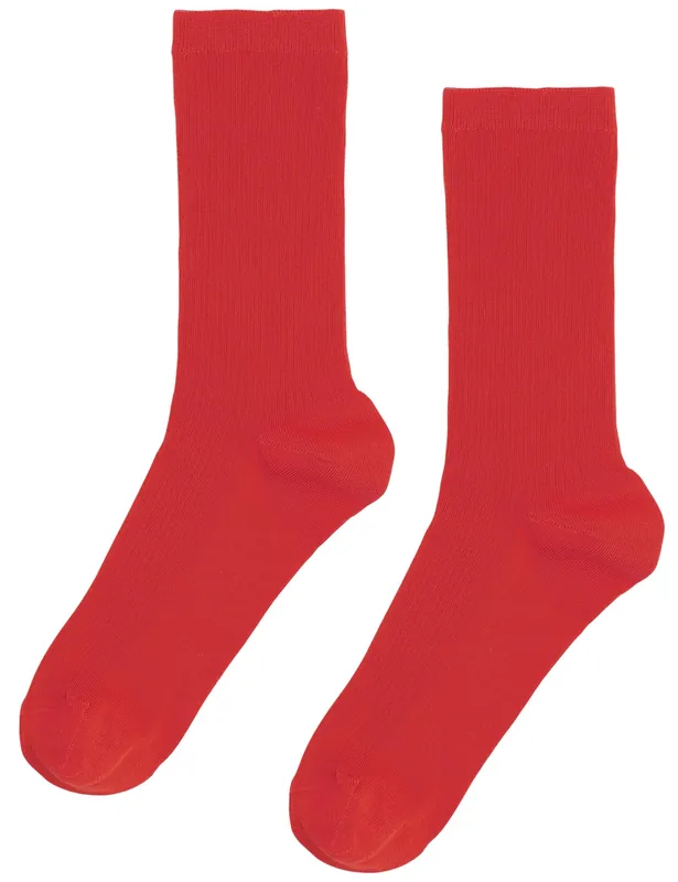 Women's Classic Organic Socks - Scarlet Red