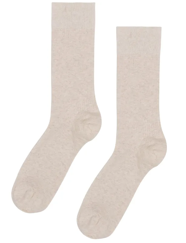 Classic Organic Socks - Ivory White