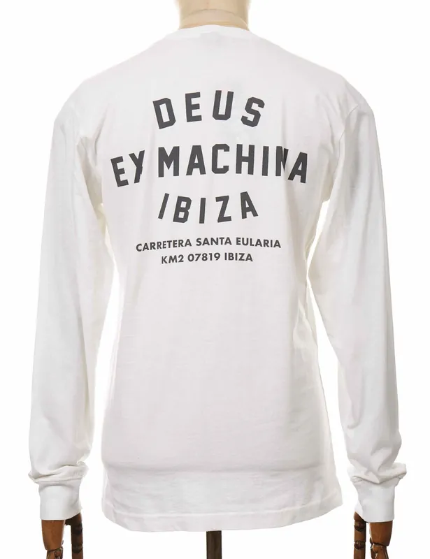 Ibiza Address Long Sleeve T-Shirt - White