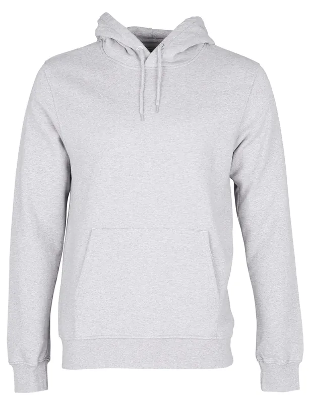 Organic Hooded Sweat - Snow Melange