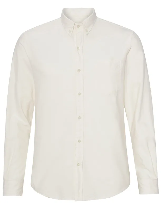 Organic Button Down Shirt - Ivory White