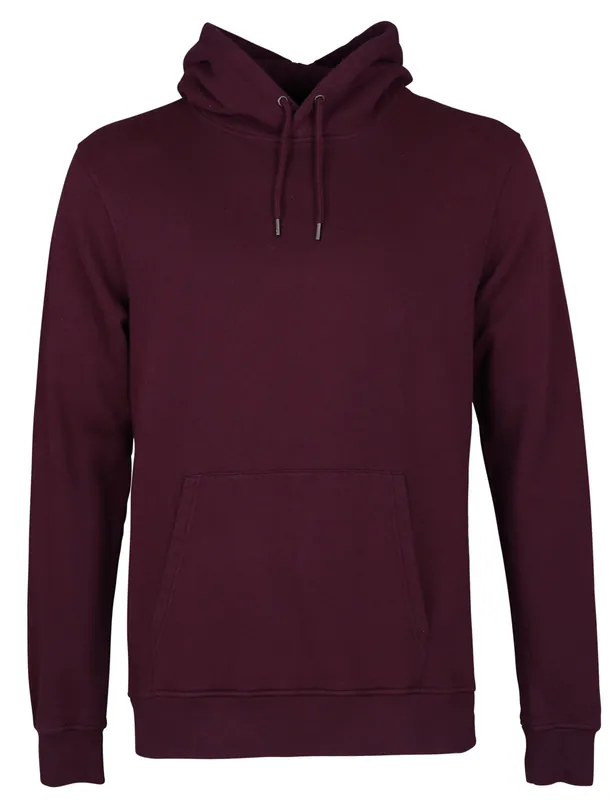 Organic Hooded Sweat - Oxblood Red
