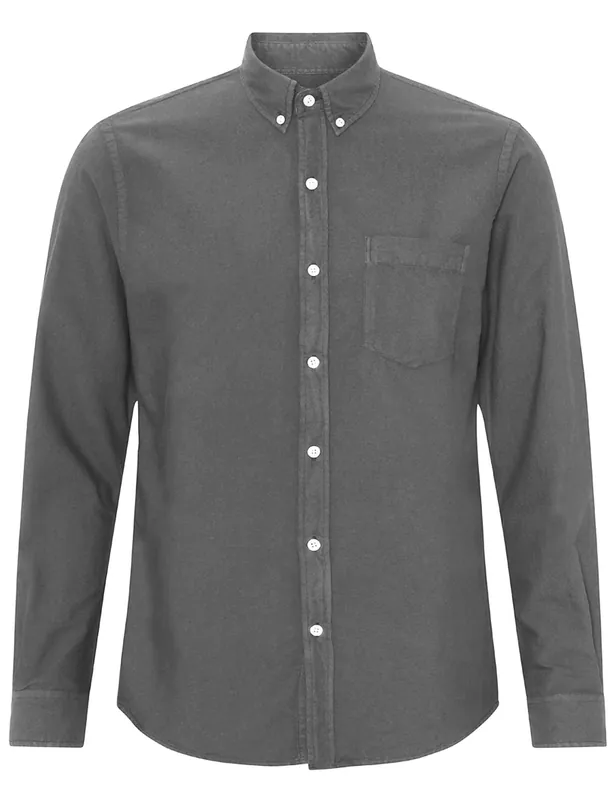 Organic Button Down Shirt - Storm Grey