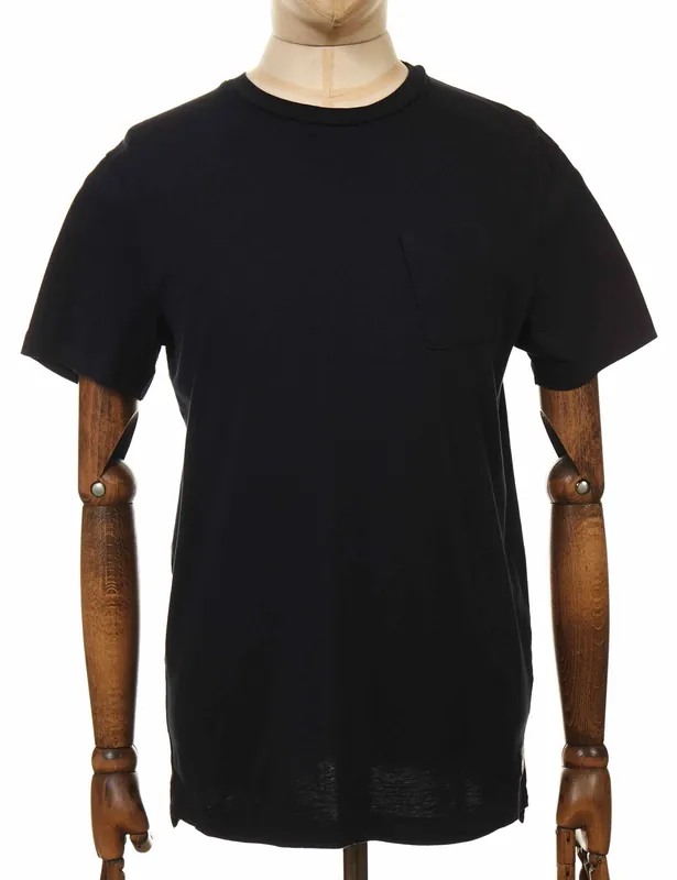 Spark Plug Slub T-Shirt - Black