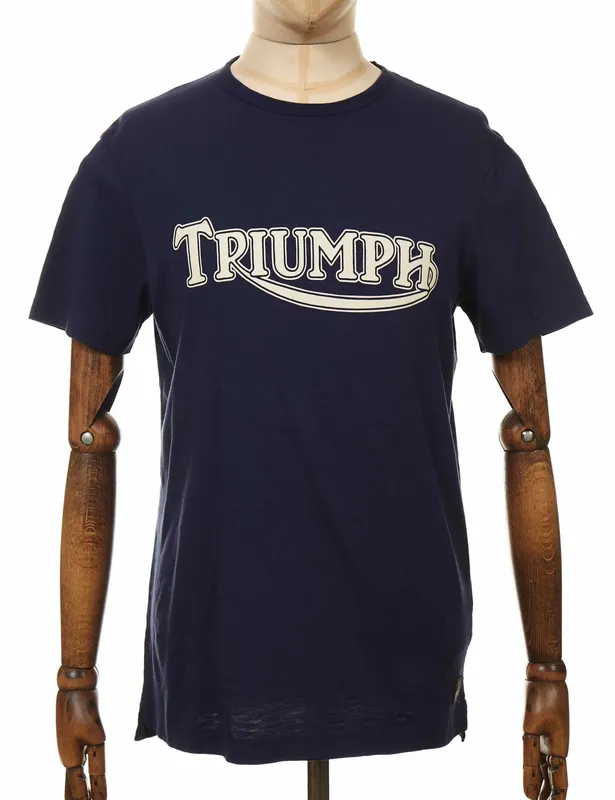 Fork Seal Logo T-Shirt - Indigo