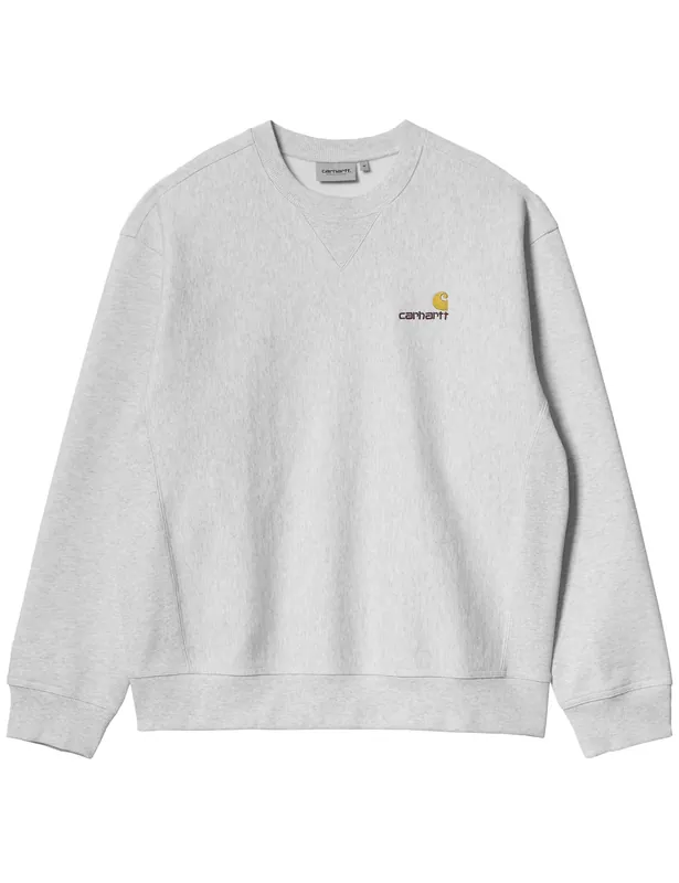 American Script Crew Sweatshirt - Ash Heather