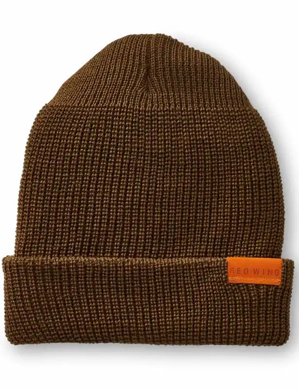 97491 Merino Wool Beanie Hat - Olive
