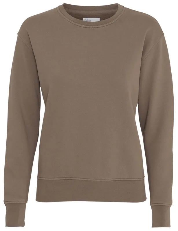 Women's Organic Crew Sweat - Warm Taupe