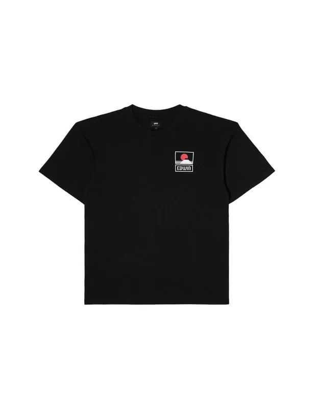Sunset on Mt Fuji T-Shirt - Black
