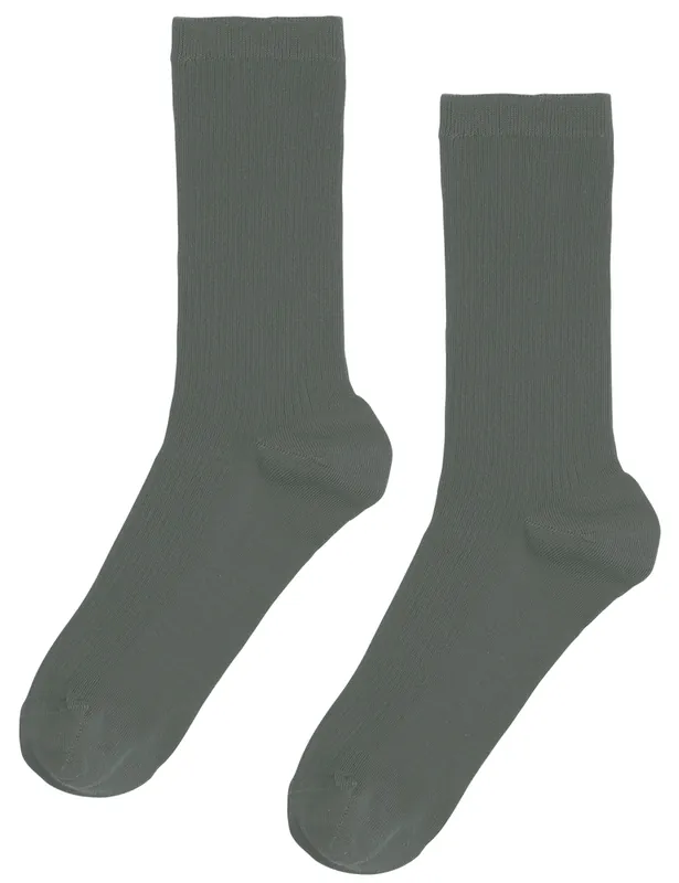 Women's Classic Organic Socks - Dusty Olive