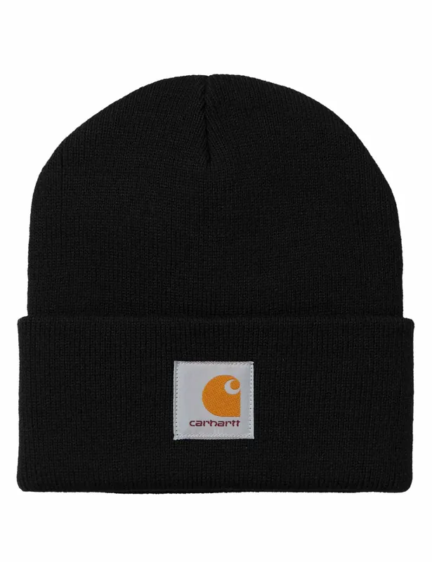 Short Watch Beanie Hat - Black