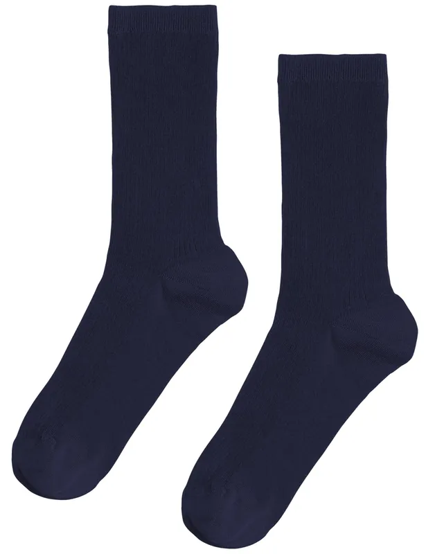 Women's Classic Organic Socks - Navy Blye