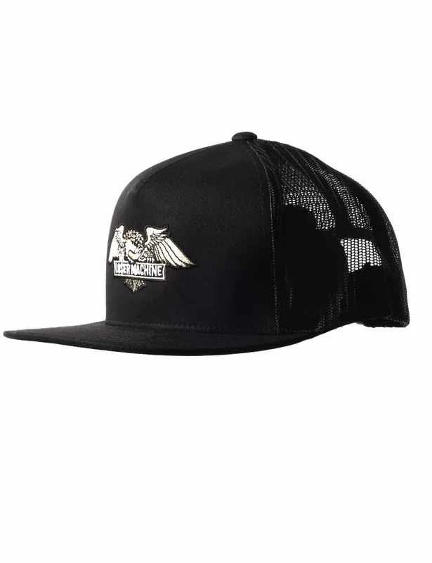 Wings Trucker Hat - Black