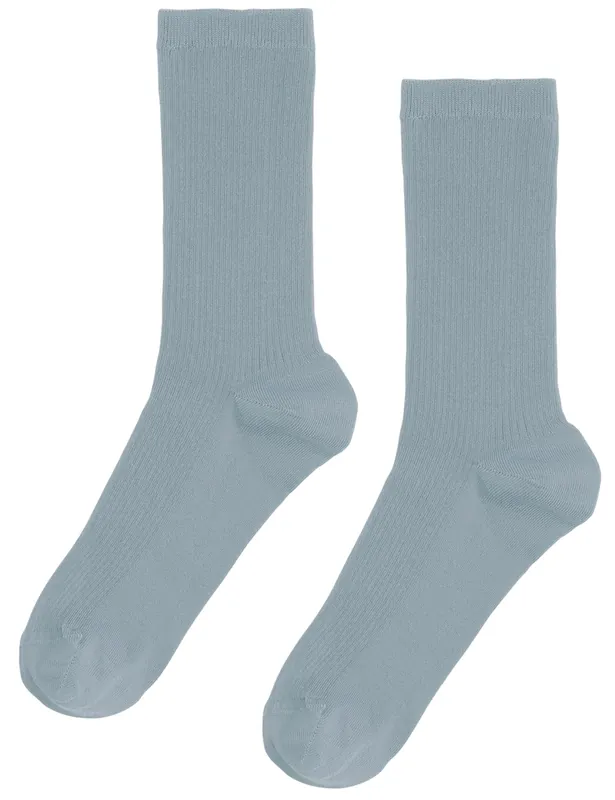 Women's Classic Organic Socks - Steel Blue