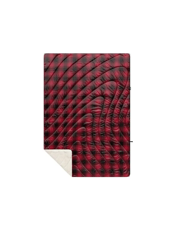 Sherpa Puffy Blanket - Ombre Plaid