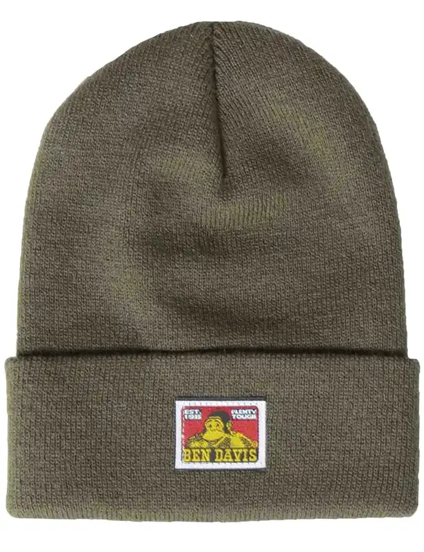 Classic Logo Beanie Hat - Moss