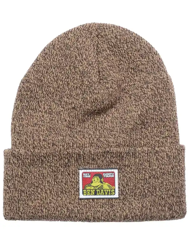 Classic Logo Beanie Hat - Brown Marled