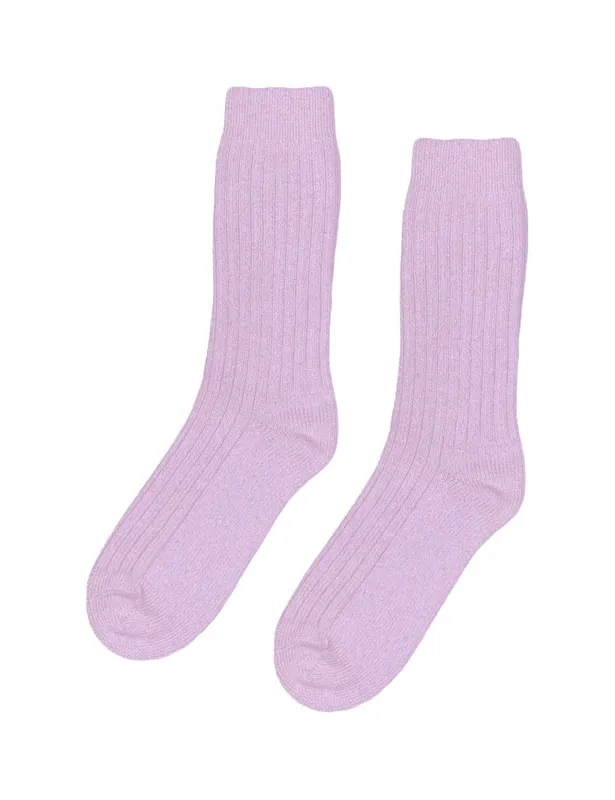 Women's Merino Wool Blend Socks - Soft Lavender