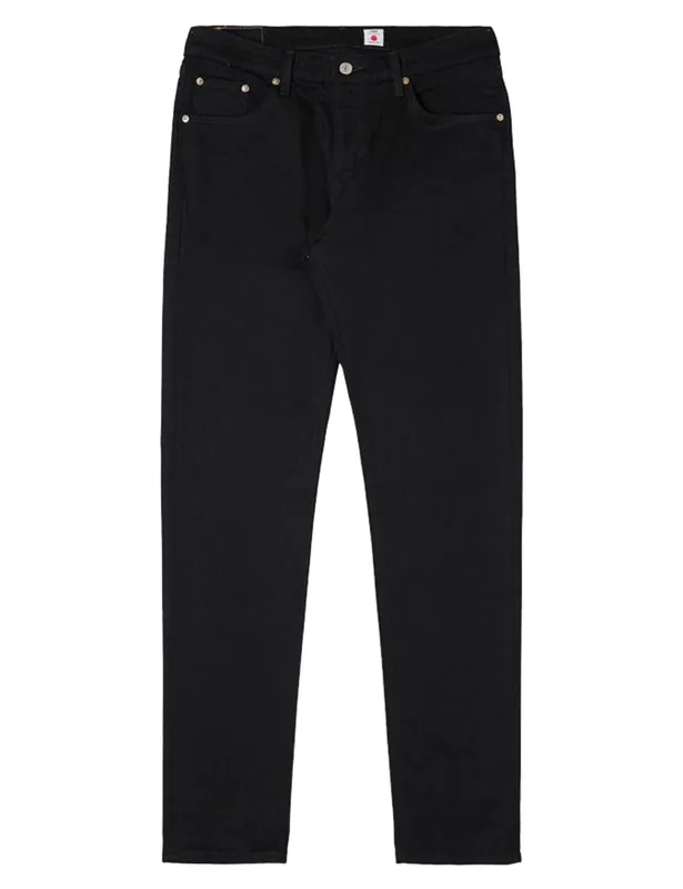 Skinny Kaihara Stretch Jeans - Black, Rinsed