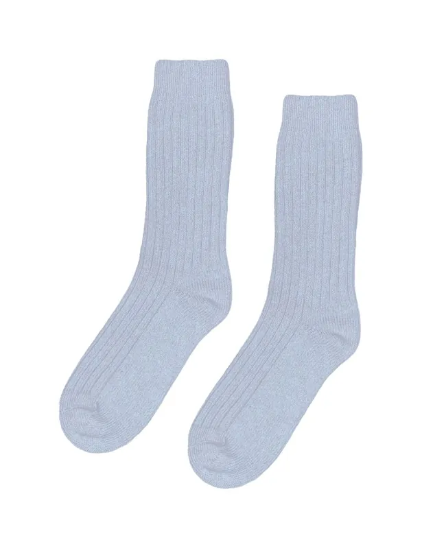 Women's Merino Wool Blend Socks - Polar Blue