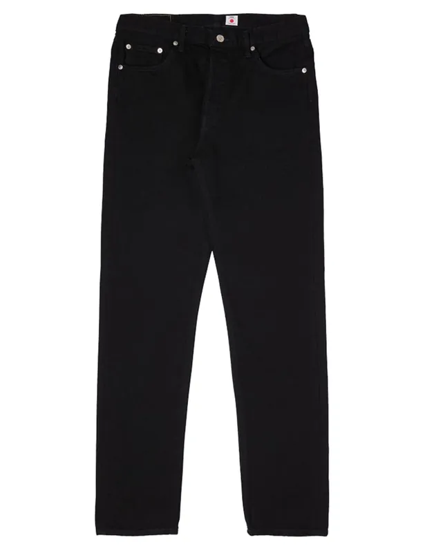 Slim Tapered Kaihara Stretch Jeans - Black, Unwashed