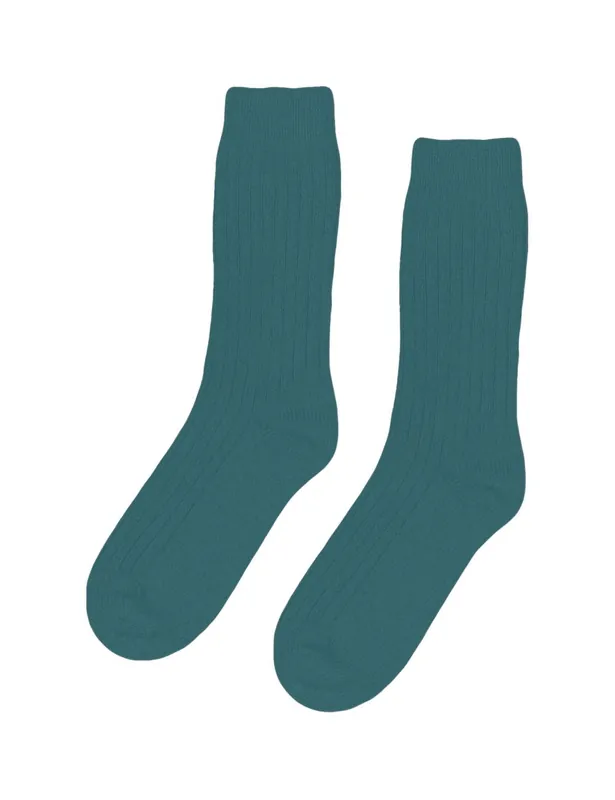 Women's Merino Wool Blend Socks - Ocean Green