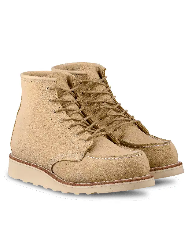 Women's 3328 Heritage 6" Moc Toe Boot - Cream Abilene Leather