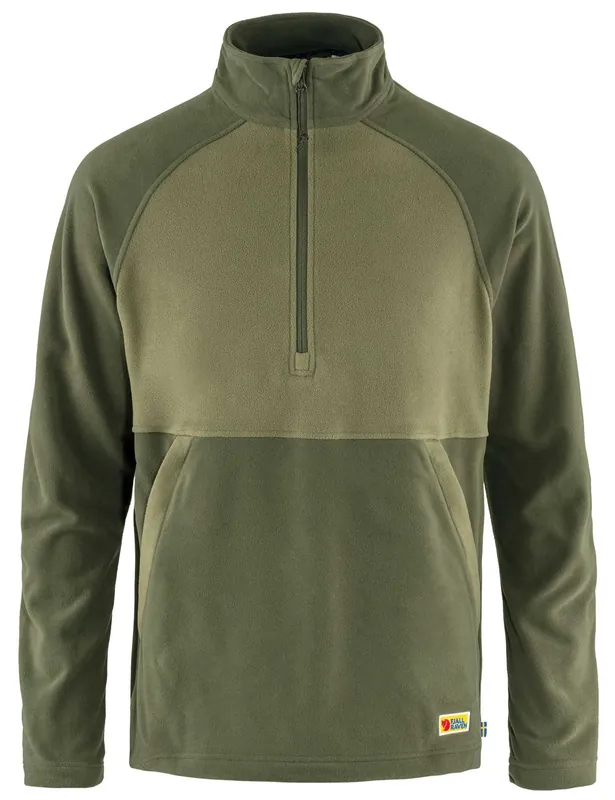 Vardag Lite Half Zip Fleece - Laurel Green-Light Olive