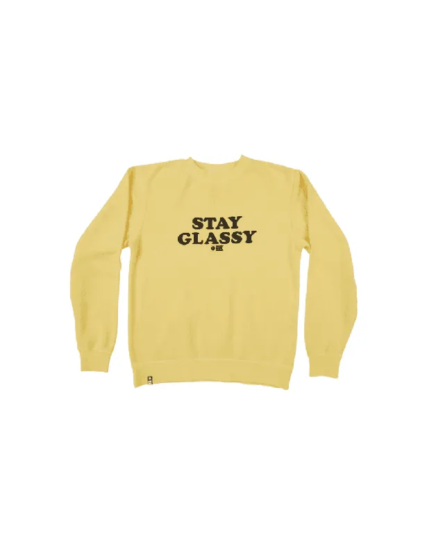 Women's Stay Glassy Boyfriend Crew - Sunshine
