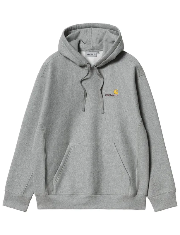 American Script Hooded Sweatshirt - Grey Heather