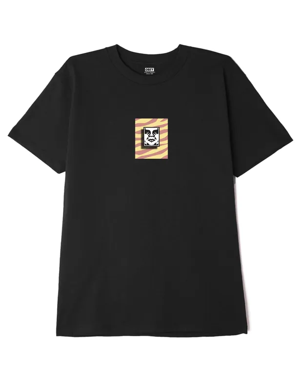 Stripped Icon T-Shirt - Black