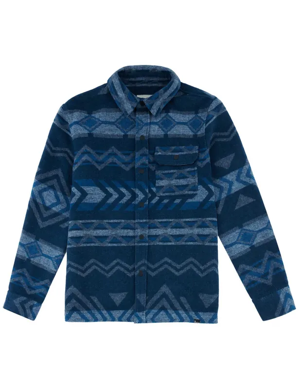 Geo Brushed Shirt - Teal
