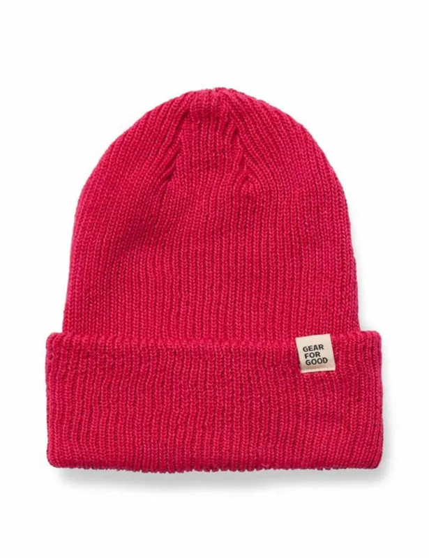 Wharf Beanie Hat - Raspberry