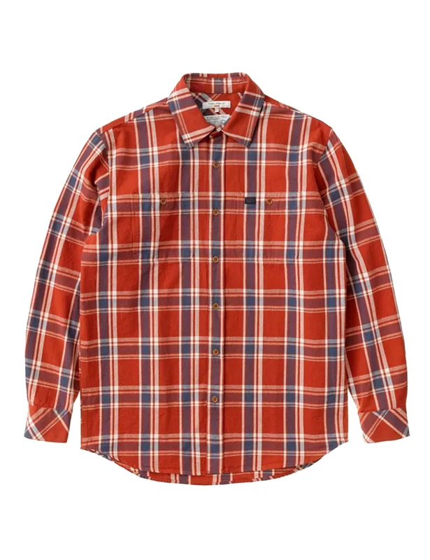 Filip Basket Plaid Shirt - Red Poppy
