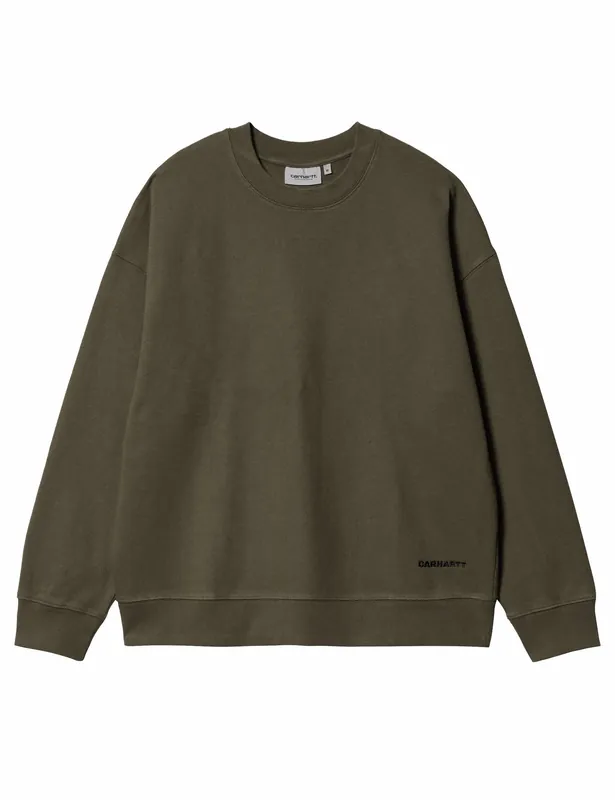 Link Script Crew Sweatshirt - Nettle/Black