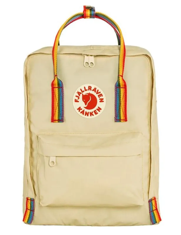 Kanken Rainbow Classic Backpack - Light Oak-Rainbow Pattern
