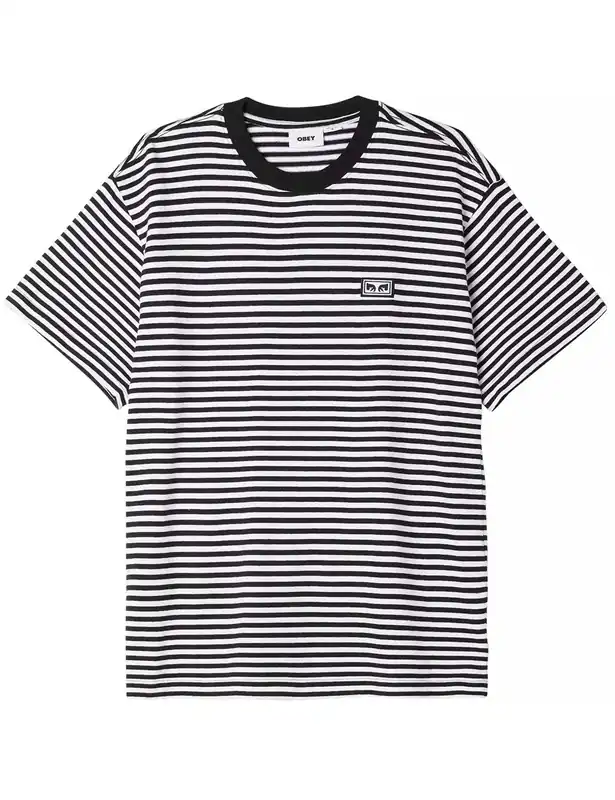 Established Works Eyes Stripe T-Shirt - Black/Multi