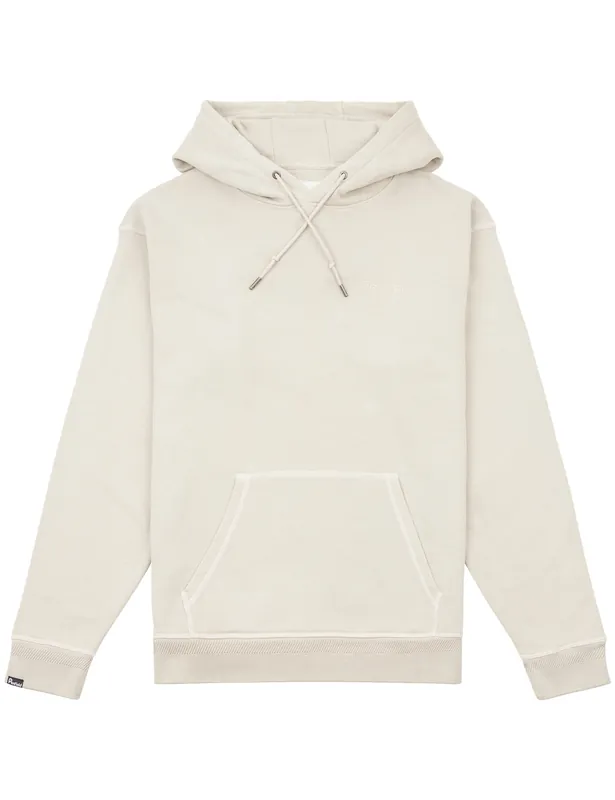 Washed Loopback Hooded Sweat - Silver Grey