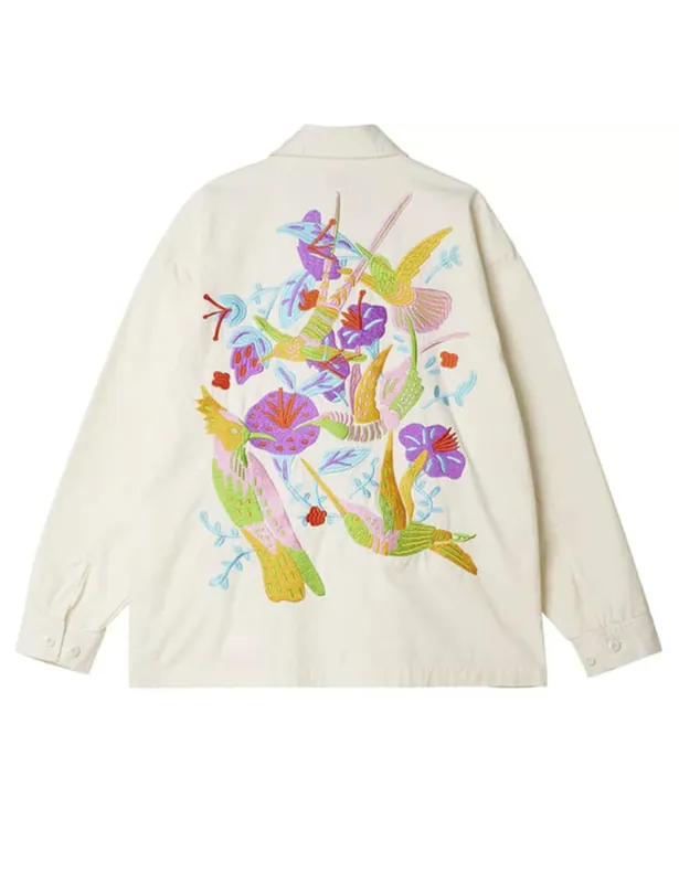Contrast Shirt Jacket - Unbleached
