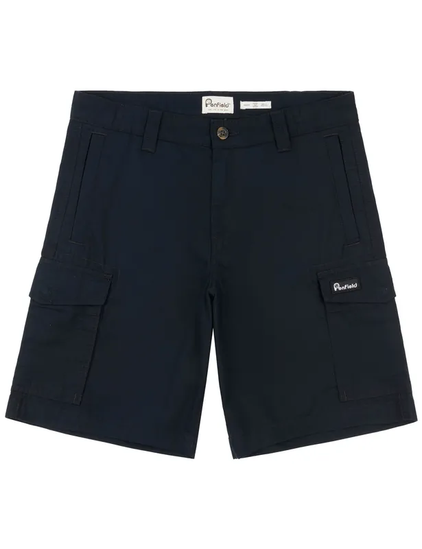 P Bear Cargo Shorts - Black