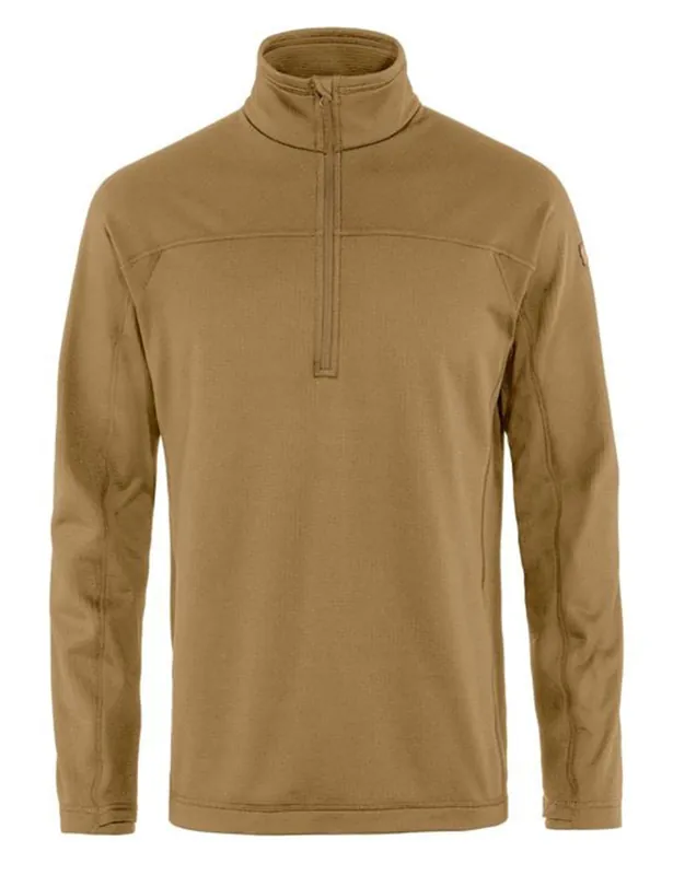 Abisko Lite Half Zip Fleece - Buckwheat Brown